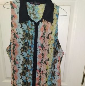 Ladies sheer sleeveless top